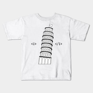 Italic Pisa Kids T-Shirt